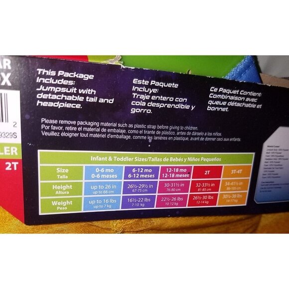 NWT Sox Yellow Cat Disney Lightyear Halloween Costume Toddler 2T OR 3T-4T - Picture 6 of 8